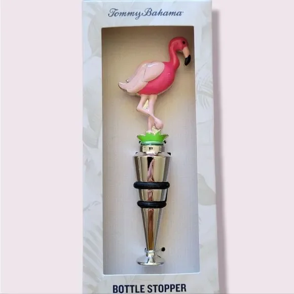 Tommy Bahama Flamingo Bottle Stopper - Picture 2 of 3